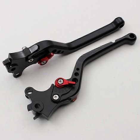 Accessoires de modification pour motos compatibles avec le levier de klaxon de frein CNC modifié BMW R NINE T (poignée longue noire). (1/5)