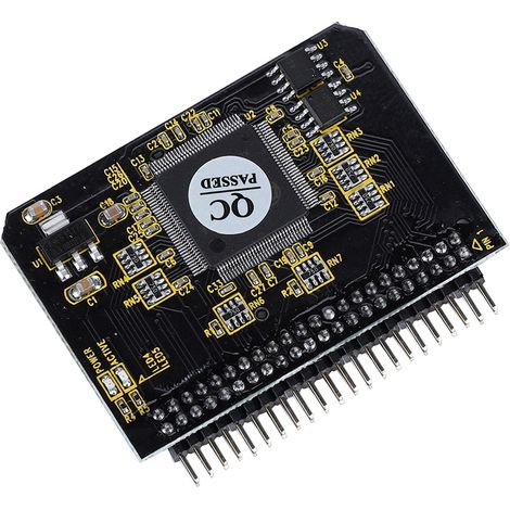Adaptateur IDE 44 broches pour carte mémoire SD, SDHC, SDXC, MMC - Connexion mâle (1/3)