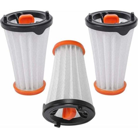 Lot de 3 filtres de rechange pour aspirateurs AEG/Electrolux Rapido et Ergorapido Remplace AEG AEF 144 / Electrolux EF144 (1/5)