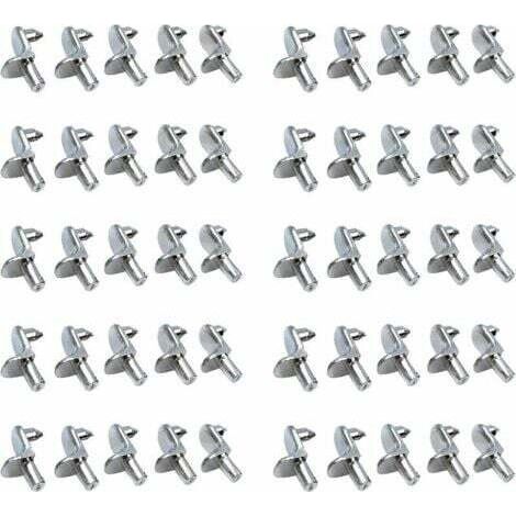 50PCS Shelf Support Nickel Plated Metal Shelf Support Pins for Cabinet Office Accessories (1/4)