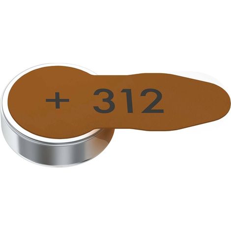 Piles pour appareils auditifs type 312 8 blister
