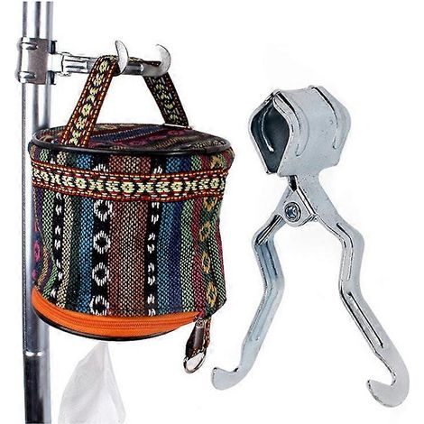 Clip multifonctionnel d'extérieur pour lampe de camping, accrocher serviettes, gonfler, crochets de tente en métal et fer (1/5)