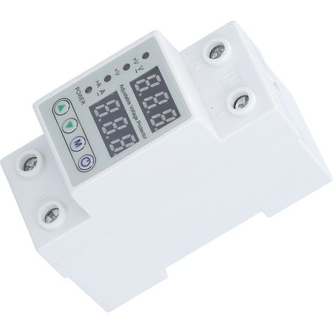 Protecteur de tension AC220V 40A avec affichage LED intelligent, relais de protection pour surtension et sous-tension domestique. (1/5)