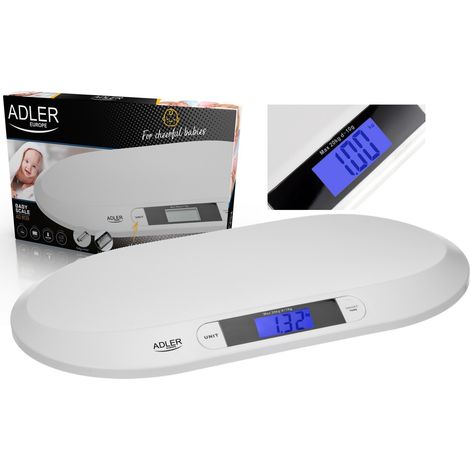 Bilancia per bambini Adler AD 8139 Adler AD 8139 Peso massimo (capacità) 20 kg Precisione 10 g Bianca (1/5)