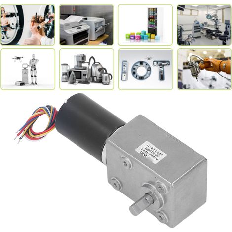 Schneckengetriebemotor A5882-4260, bürstenloser Gleichstrommotor mit niedriger Drehzahl, 24 V DC, 45 U/min, Miniatur-Metallgetriebe. (1/5)