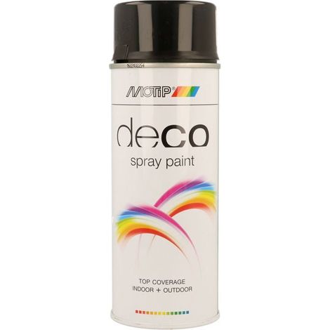 Peinture Glycero Noir Brillant 400 Ml Ral 9005