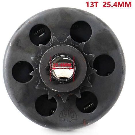 Frizione centrifuga automatica da 254 mm, catena a 13 denti, compatibile con GX390, GX420, 389 cc, 13 e 15 CV, go-kart e spazzaneve. (1/2)