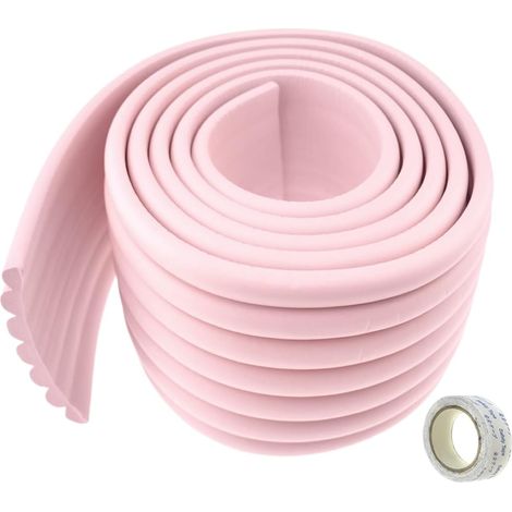 Universel Rouleau en Mousse, 200cm x 80mm x 8mm, Epaissir Mousse Antichoc Sécurité épreuvage pour Bébé/Enfants Kits. Tout Usage Anti-Crash Protection, Souple et Flexible, Rose, TKD7002 Pink (1/4)