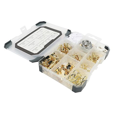 TIMCO Picture Hanging Kit Mixed Tray - 179pcs (1/2)