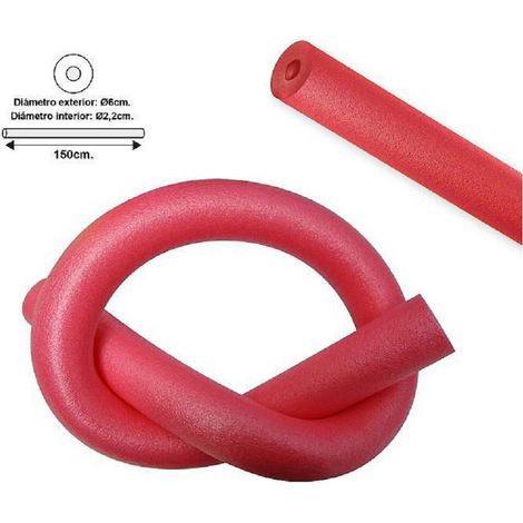 Trade Shop - SCHWIMMSCHLAUCH FÜR POOL Ø 6X150 CM ROT FÜR WASSERSPIELE ÜBUNGEN 062899R - (1/5)