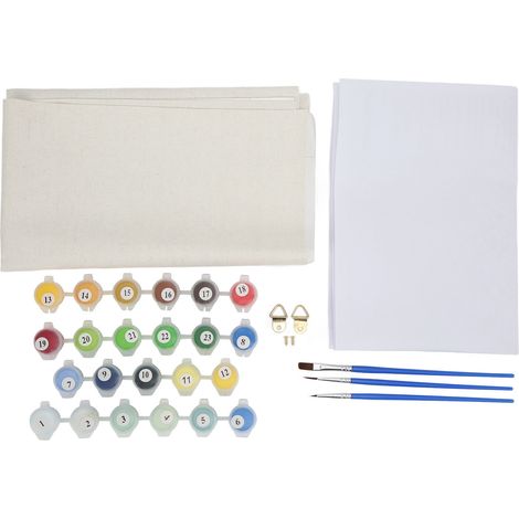 Kit de Peinture par Numéros Tournesol 15.7x19.7 pouces Toile Haute Densité Facile à Colorier pour Décoration Maison Bureau (1/5)