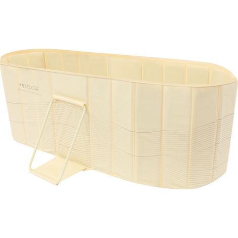 Baignoire pliante 150 cm – 5 couches d'isolation, thermique, gain de place, sans montage, capacité 100 kg-jaune