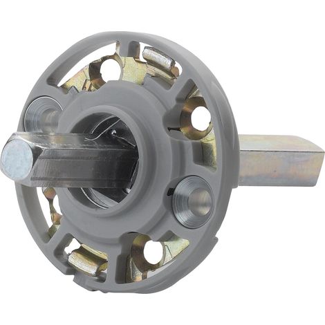 Hoppe Montagemodul rund für Hoppe Türgriffe, Vierkant 8/62 mm, Stahl aluminiumfarbig (1/3)