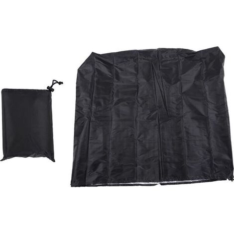 Bâche de protection imperméable et résistante pour palettes et conteneurs en vrac, idéale pour le mobilier de jardin en bois. Couleur : noir, 120 x 100 x 116 cm / 47,2 x 39,4 x 45,7 po (1/5)