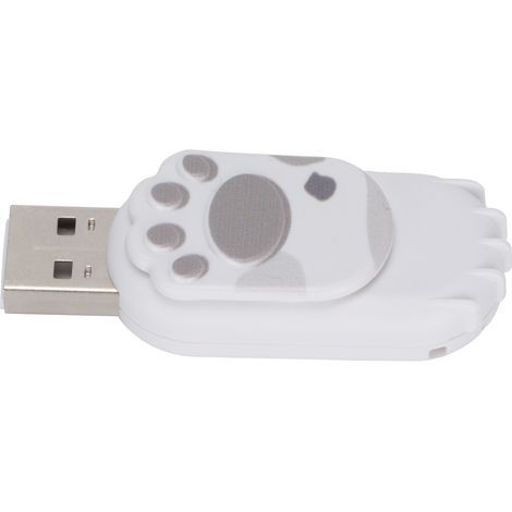 Clé USB 128GB en Forme de Patte de Chat pour PC et Mac - Gris (1/5)