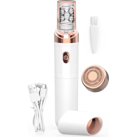 Kit d'épilation visage 2 en 1, épilateur visage pour femmes, épilateur pour femmes, rechargeable par USB, doux et efficace (1/5)