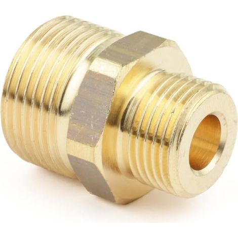Doppelter M22 x 1,5 AG 3/8" Messinganschluss für Hochdruckreiniger (M22 x 1,5-3/8" AG) (1/5)