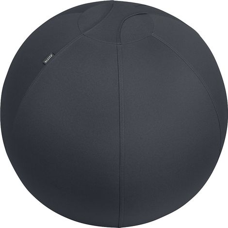 LEITZ - Ballon d'assise active, ballon ergonomique anti-basculement - ∅65cm - Couleur gris foncé - Leitz Ergo Cosy - (65420089)