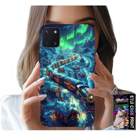 Custodia per Samsung Galaxy A81 - motivi treno, macchina del caffè, Natale + vetro (1/5)