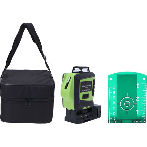 Niveau Laser Vert 622G 6 Lignes 2 Points IP54 Étanche Auto-Nivelant Outil de Précision pour Chantier (1/5)