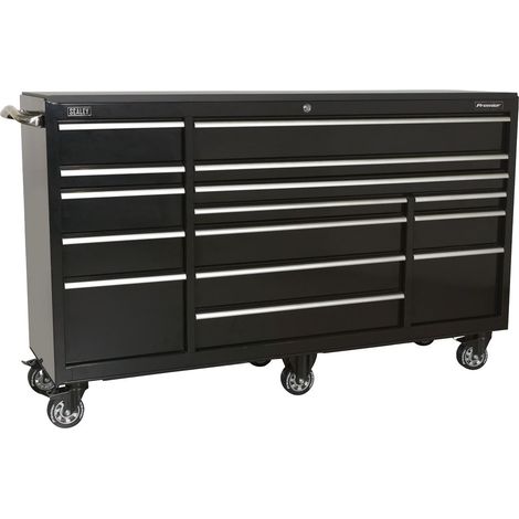 Sealey Premier&trade Heavy-Duty Extra-Wide Rollcab 15 Drawer 1845mm - Black PTB183015 (1/5)