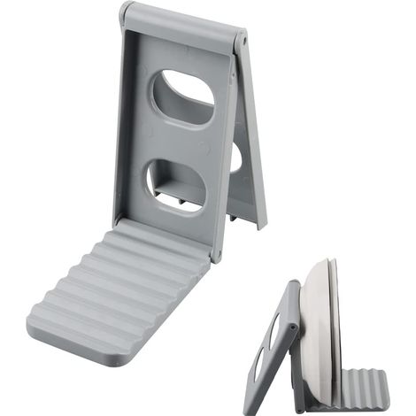 CSPARKV Utensil Rest, Foldable Light Wood Kitchen Spoon Rest, Small and Lightweight, Gray (1/5)