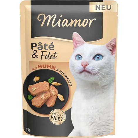 Miamor Paté e Filetto Sacchetto per gatti 85g - Pollo 85g