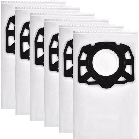 6 Stück Staubsaugerbeutel für Kärcher WD4,WD5,WD6 Vliesfilterbeutel KFI 487,Staubbeutel für Kärcher MV 4, MV 5, MV 6,WD5P,WD6P Filtertüten Fleece Filter Bags 2.863-006.0 Nass Trockensauger Beutel (1/5)