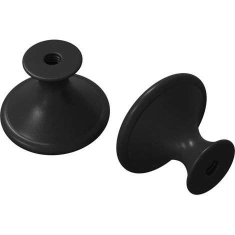 Griff 2 pcs Schwarz Ø30 mm Aluminium vidaXL