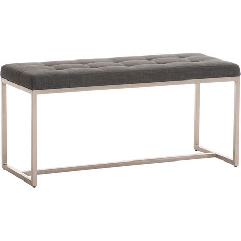 Banquette BARCI 100x40 Tissu Gris foncé (1/5)