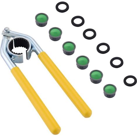 ALLIANDISMousseur Robinet Changer de Clé, Convient aux M24, M22 Filtre Robinet(6 Pièces), Clé Pour Aérateur de Robinet, buses pour retirer et remplacer les Robinets (1/4)