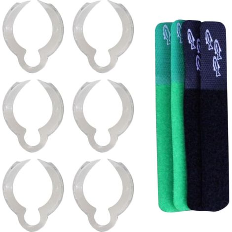 1ensemble Clips de Fixation sans Perçage pour Câble et Lampe Support Stable pour Éclairage Serre-câble Adaptable pour Gestion de Fils (1/5)