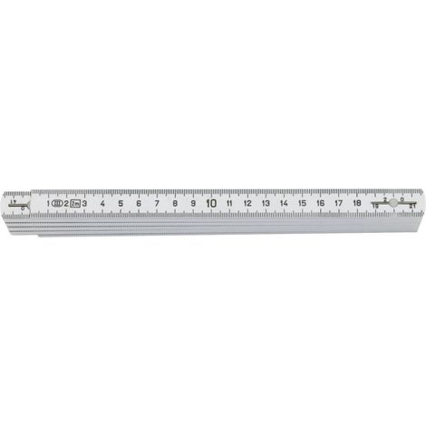 Mètre pliant Polyamid 2m/16mm blanc FORTIS (1/2)