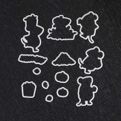 Stanz- und Prägeschablone aus Stahl für DIY-Scrapbooking-Alben und Papierkarten