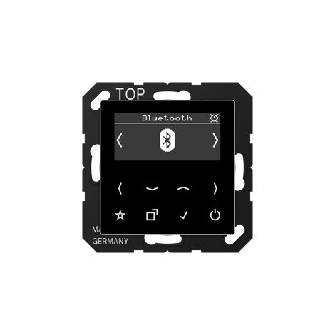 Jung Smart Radio DAB+ Bluetooth®, serie AS/A, nero DAB A BT SW
