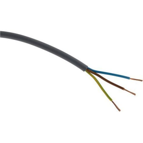 Câble Électrique H05VV-F 3G1,5 Mm² - Gris - 10 M (1/3)