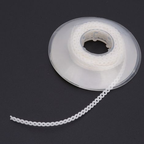 Chaîne élastique orthodontique en caoutchouc, accessoire pour outils dentaires, blanc (1/5)