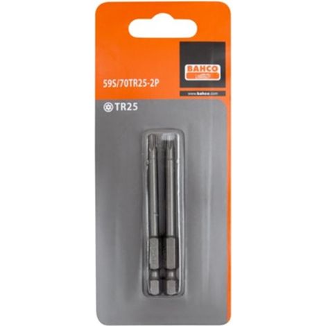 CARTON 2 PUNTAS 1/4 TR15 70MM - BAHCO