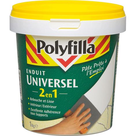Enduit Universel Polyfilla 2 En 1 Pâte 1 Kg
