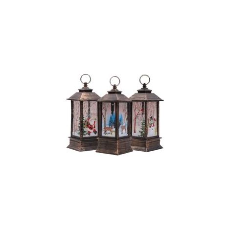 3 pezzi Luci decorative natalizie Candele natalizie vintage con LED Tea Lights Motivo Babbo Natale Alce Pupazzo di neve, Luci a candela senza fiamma per decorazioni per feste - Crezuo