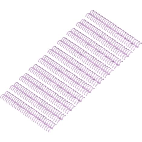 Lot de 10 anneaux reliure PP 150 feuilles 30 cercles spirale plastique ouvrable A4 19mm violet (1/5)