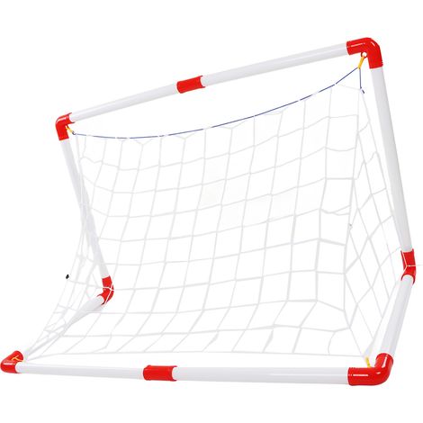 4-in-1 Kinderfußballset, faltbares und tragbares Fußballtor, Outdoor-Sportspielzeug für den Garten (1/4)
