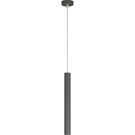 Sospensione Moderna Round Tube Metallo Antracite 1 Luce Gu10 (1/4)