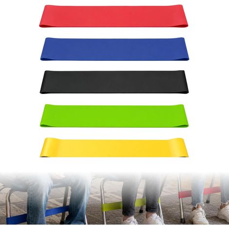 5-teiliges Set elastischer Bänder für Kinderstühle – Sensorische Trainingsbänder mit fünf einstellbaren Widerstandsstufen, geeignet für Kinder mit Autismus. (1/5)
