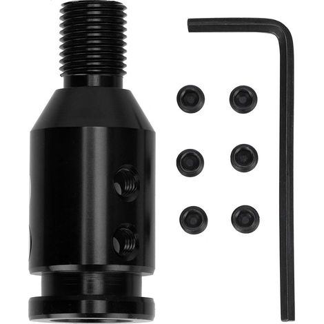 Ej.Life Universal Car Shift Knob Adapter für Schalthebel ohne Gewinde 12x1.25(SCHWARZ) (1/5)