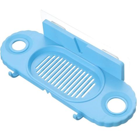 Porte-Savon Crochet boîte à Savon Mural Drain rectangulaire Bain Liquide Support de Stockage adapté pour Salle de Bain Support de Stockage sans Trace Toilette sans poinçon B-Ensoleillé