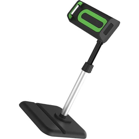 Support de téléphone portable/tablette de bureau/support de chevet/support inclinable réglable (noir/vert) (1/5)