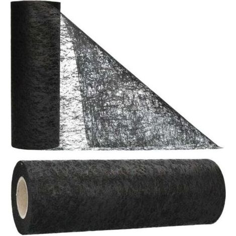 (Noir) Chemin de Table Non Table Ruban de Table Mariage 58cm / 914.4cm (1/4)