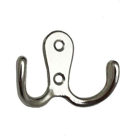 (Argento) Set di 6 appendiabiti retrò, ganci da parete retrò, ganci in metallo per porte per bagno, cucina, camera da letto, ingresso (1/4)