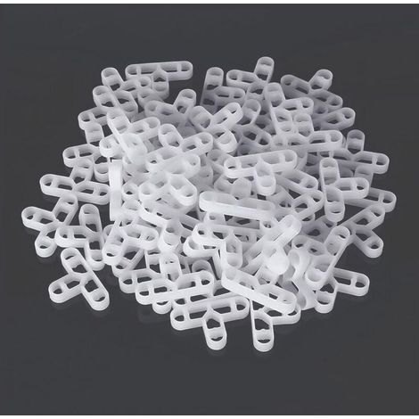 Croisillons de Carrelage 100 pcs 10mm Plastique Entretoise de carrelage en T Croisillons Nivelant Entretoises Carrelage Croisillon Carreleur Croisillons,pour Bricolage Pavage Carrelage Mural Dalles de (1/4)